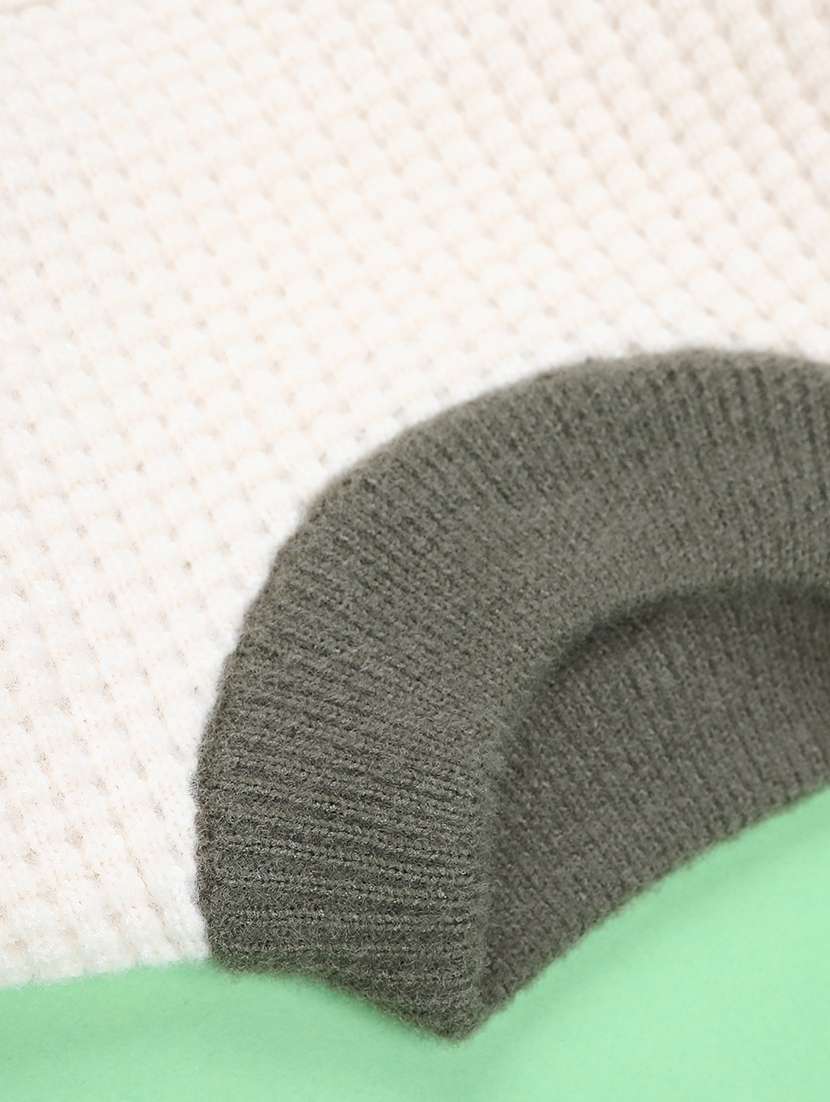 boys color blocked long sleeve sweater - 22088323 -  Standard Image - 3