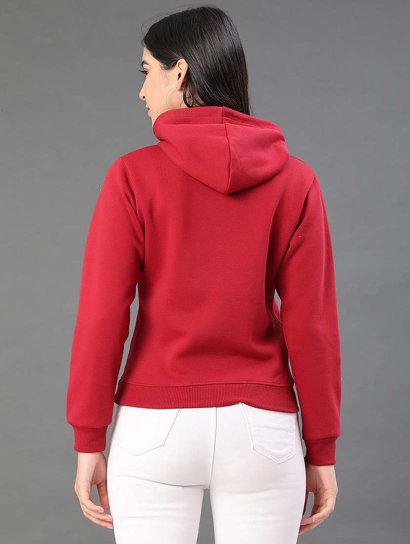 women printed long sleeve hooded sweatshirt - 22088382 -  Standard Image - 3