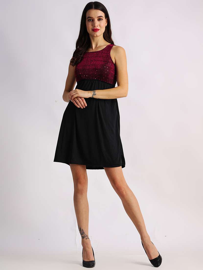 women embellished sleeveless a-line dress - 22088472 -  Standard Image - 5