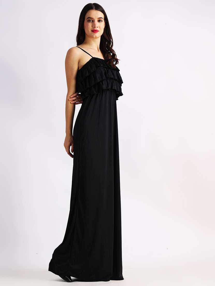 women self designed shoulder strap a-line dress - 22088475 -  Standard Image - 3