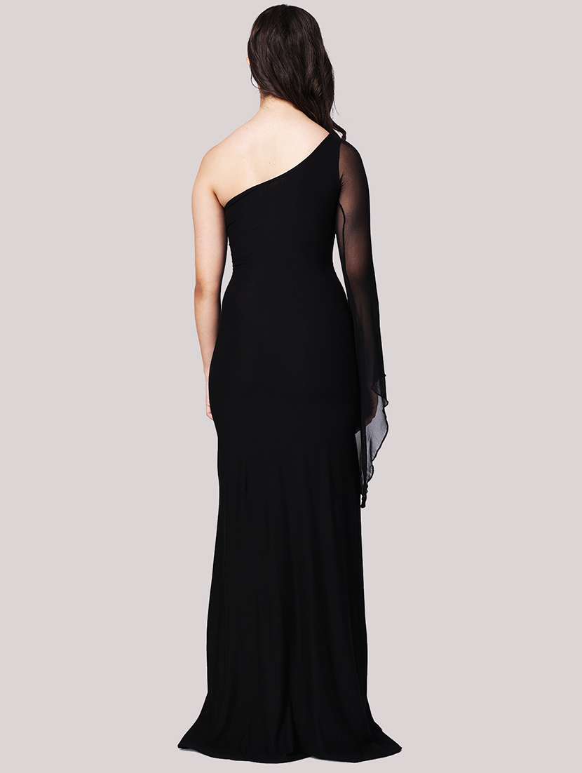 women embellished single shoulder a-line dress - 22088493 - Standard Image - 3