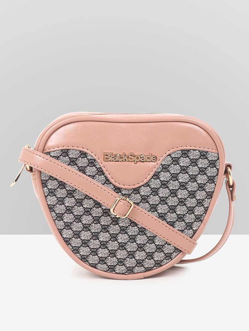 women leatherette sling bag