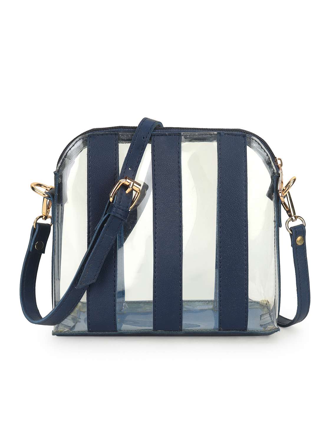 women striped leatherette sling bag - 22088534 -  Zoom Image - 0
