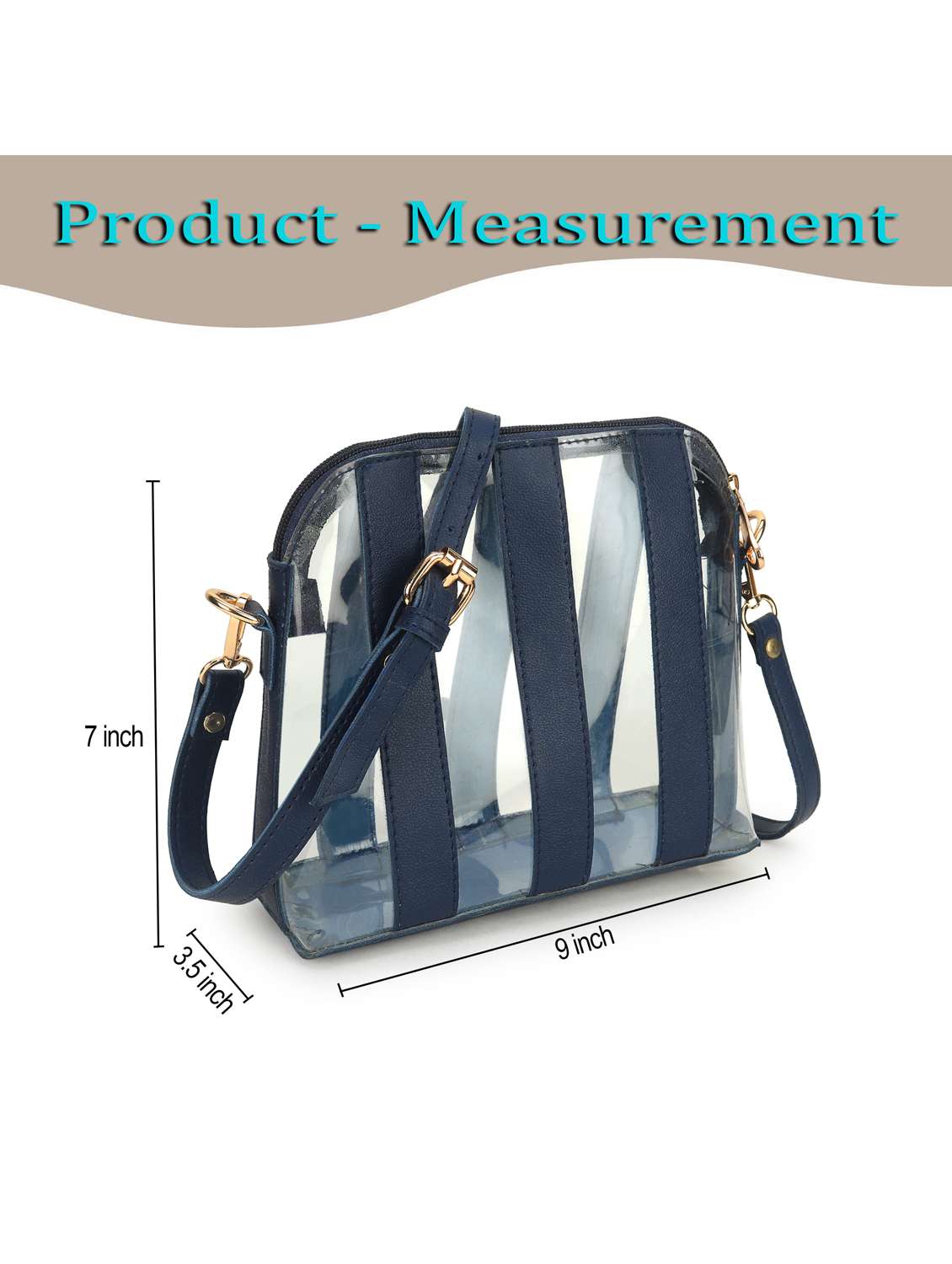 women striped leatherette sling bag - 22088534 - Standard Image - 5