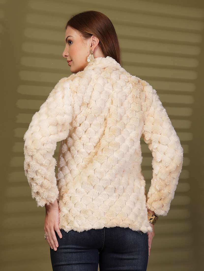 women self designed long sleeve cardigan - 22088545 -  Standard Image - 3