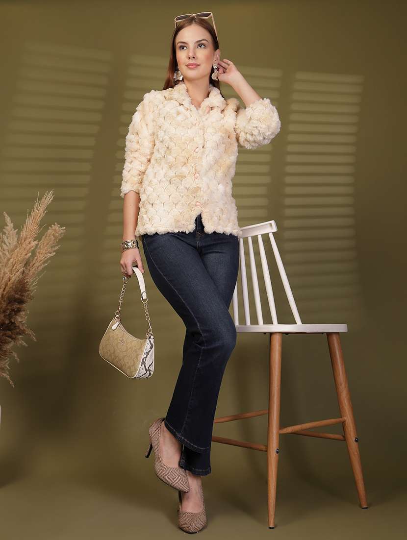 women self designed long sleeve cardigan - 22088545 -  Standard Image - 5