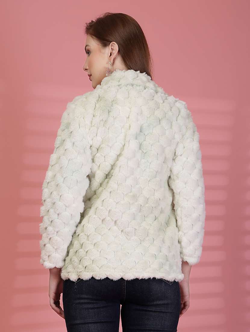 women self designed long sleeve cardigan - 22088546 -  Standard Image - 3