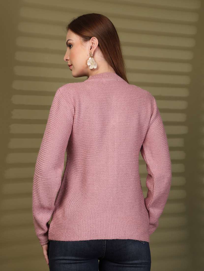 women self designed long sleeve cardigan - 22088563 - Standard Image - 3