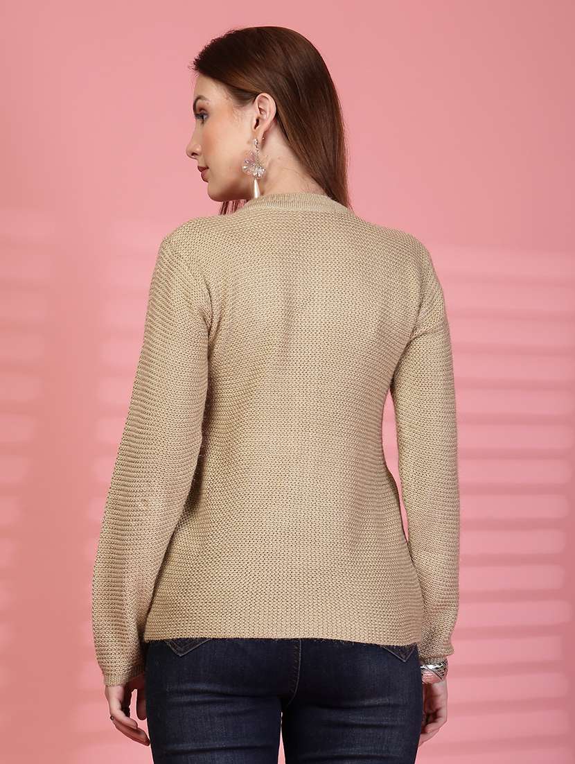 women self designed long sleeve cardigan - 22088565 -  Standard Image - 3