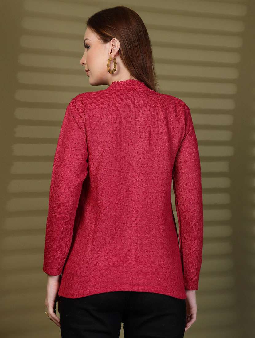 women solid long sleeve cardigan - 22088567 -  Standard Image - 3