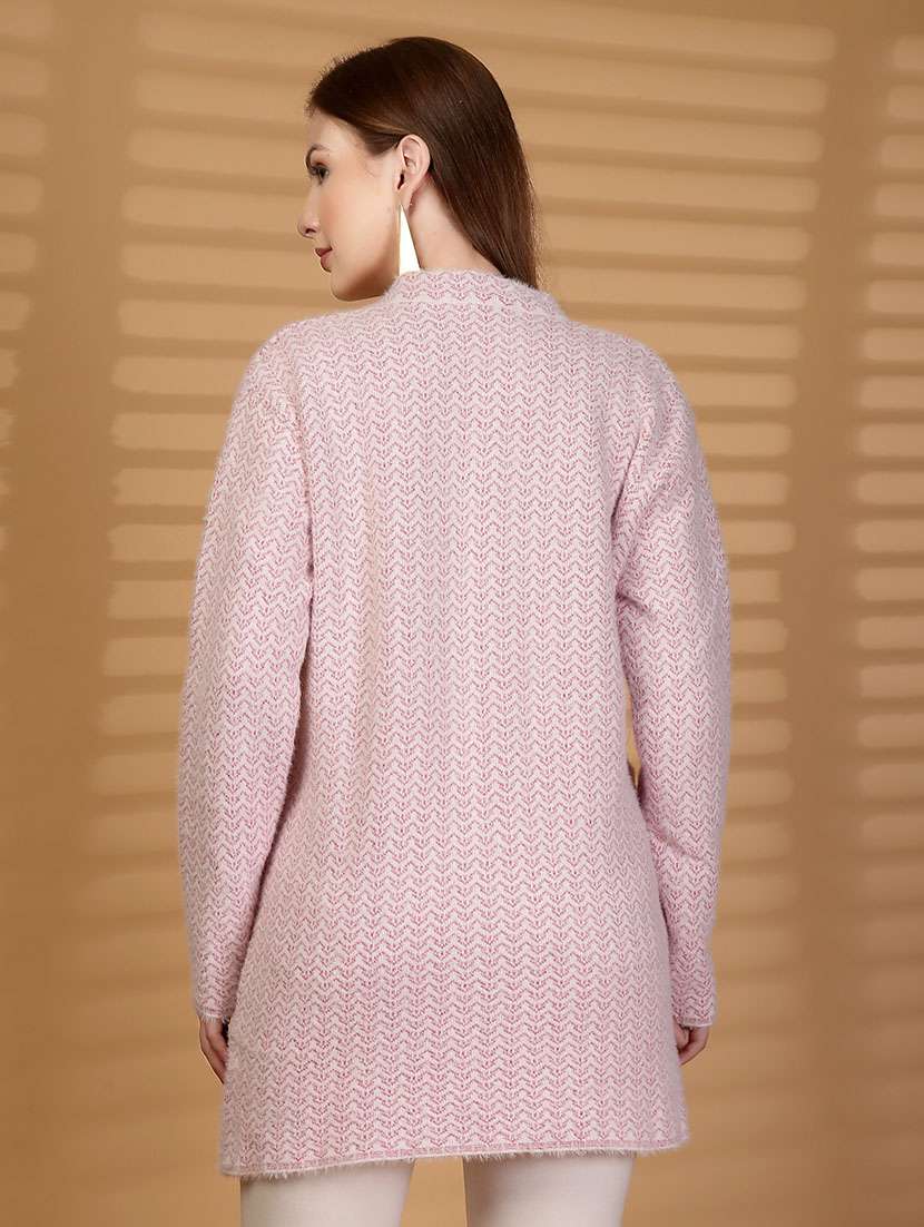 women self designed long sleeve cardigan - 22088573 - Standard Image - 3