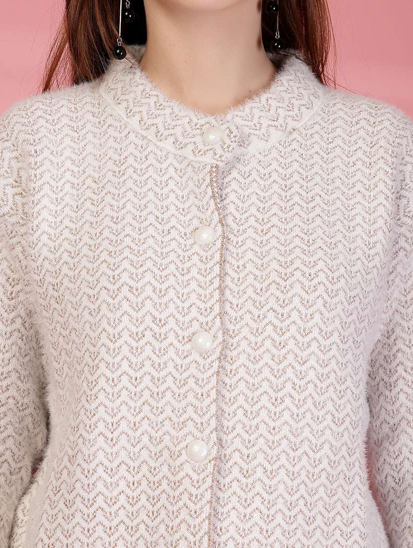 women self designed long sleeve cardigan - 22088574 -  Standard Image - 5