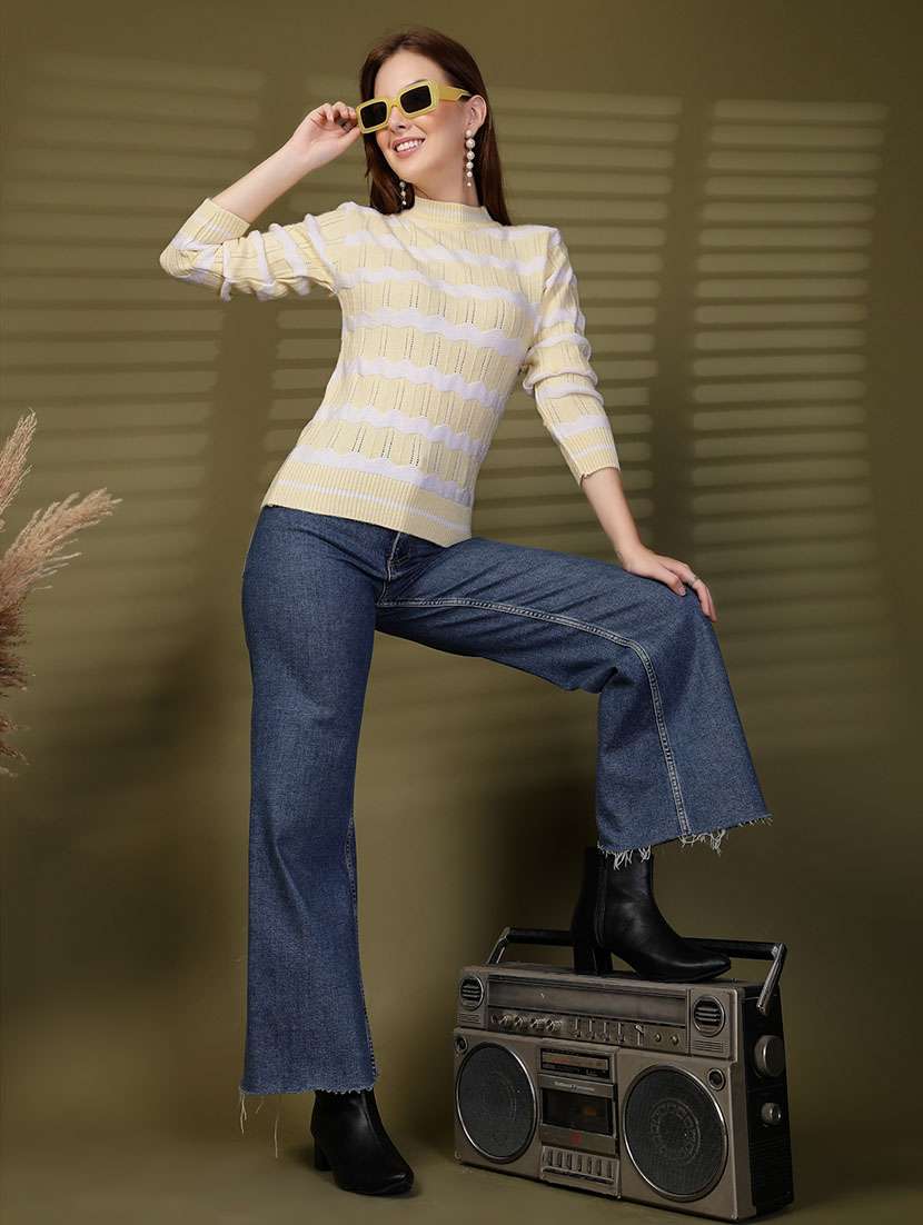 women self designed long sleeve pullover - 22088583 -  Standard Image - 3