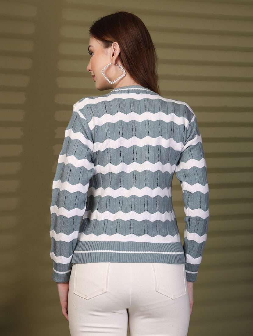 women self designed long sleeve pullover - 22088587 -  Standard Image - 3