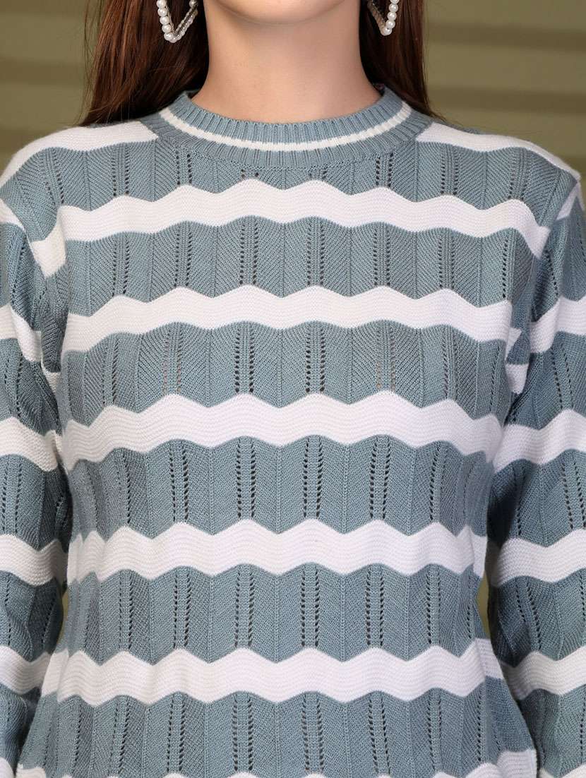 women self designed long sleeve pullover - 22088587 -  Standard Image - 5