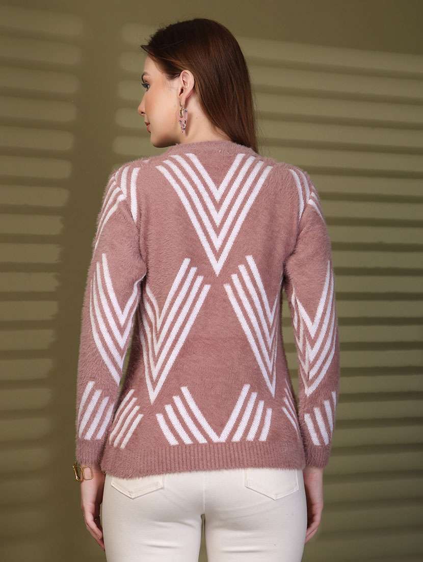 women self designed long sleeve pullover - 22088590 -  Standard Image - 3