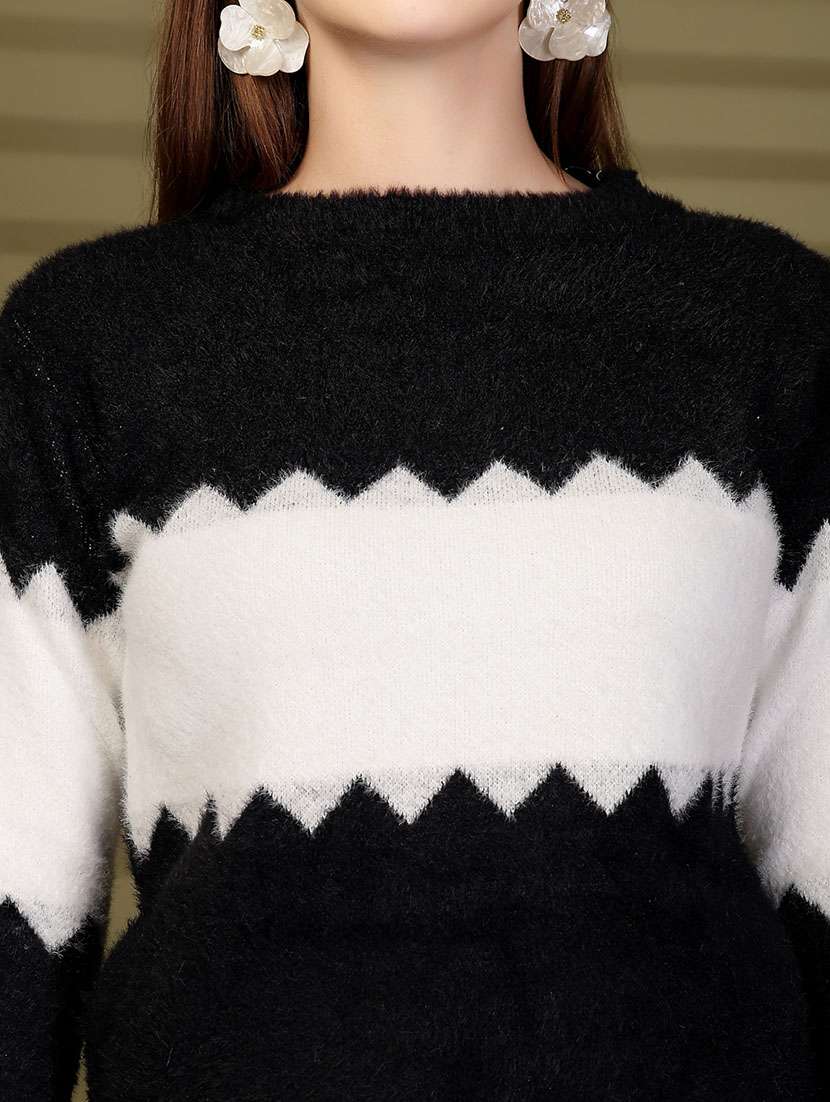 women self designed long sleeve pullover - 22088591 -  Standard Image - 3