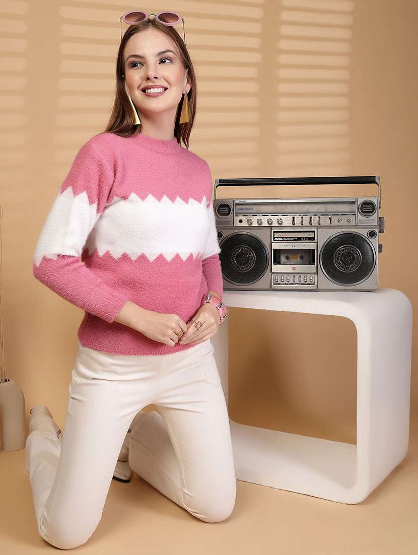 women self designed long sleeve pullover - 22088592 -  Standard Image - 5