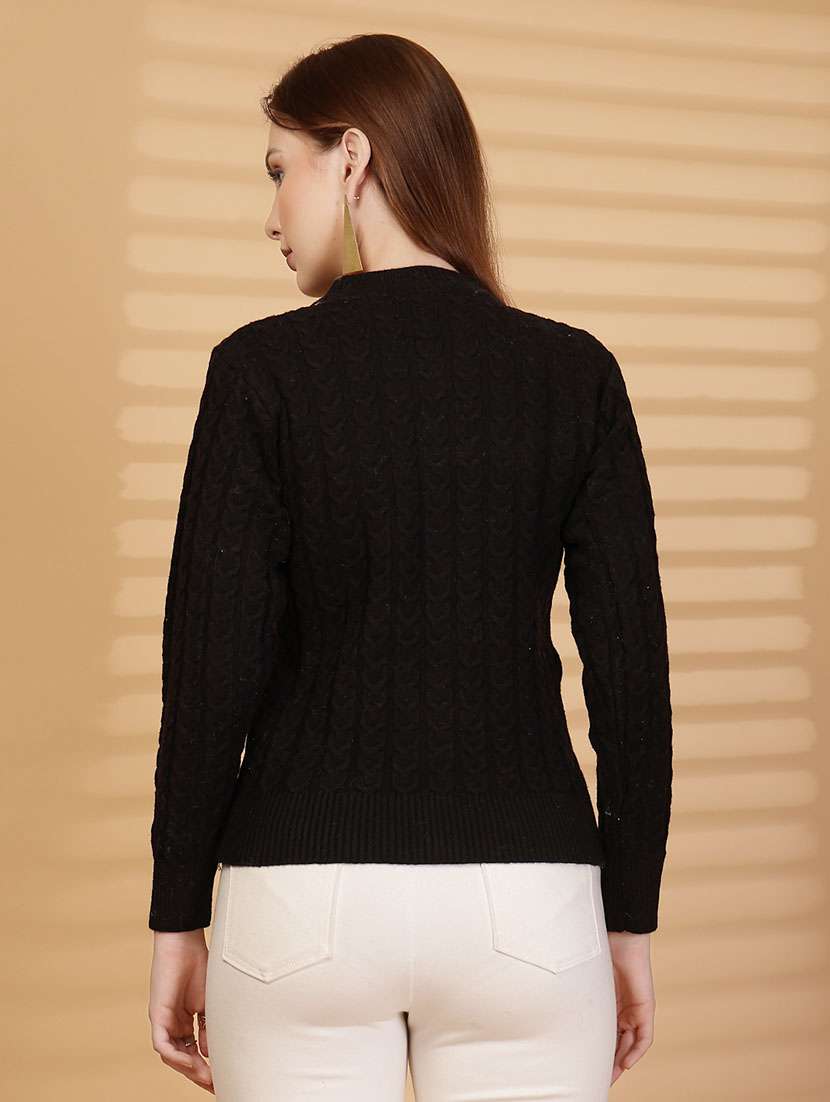 women self designed long sleeve pullover - 22088599 -  Standard Image - 3