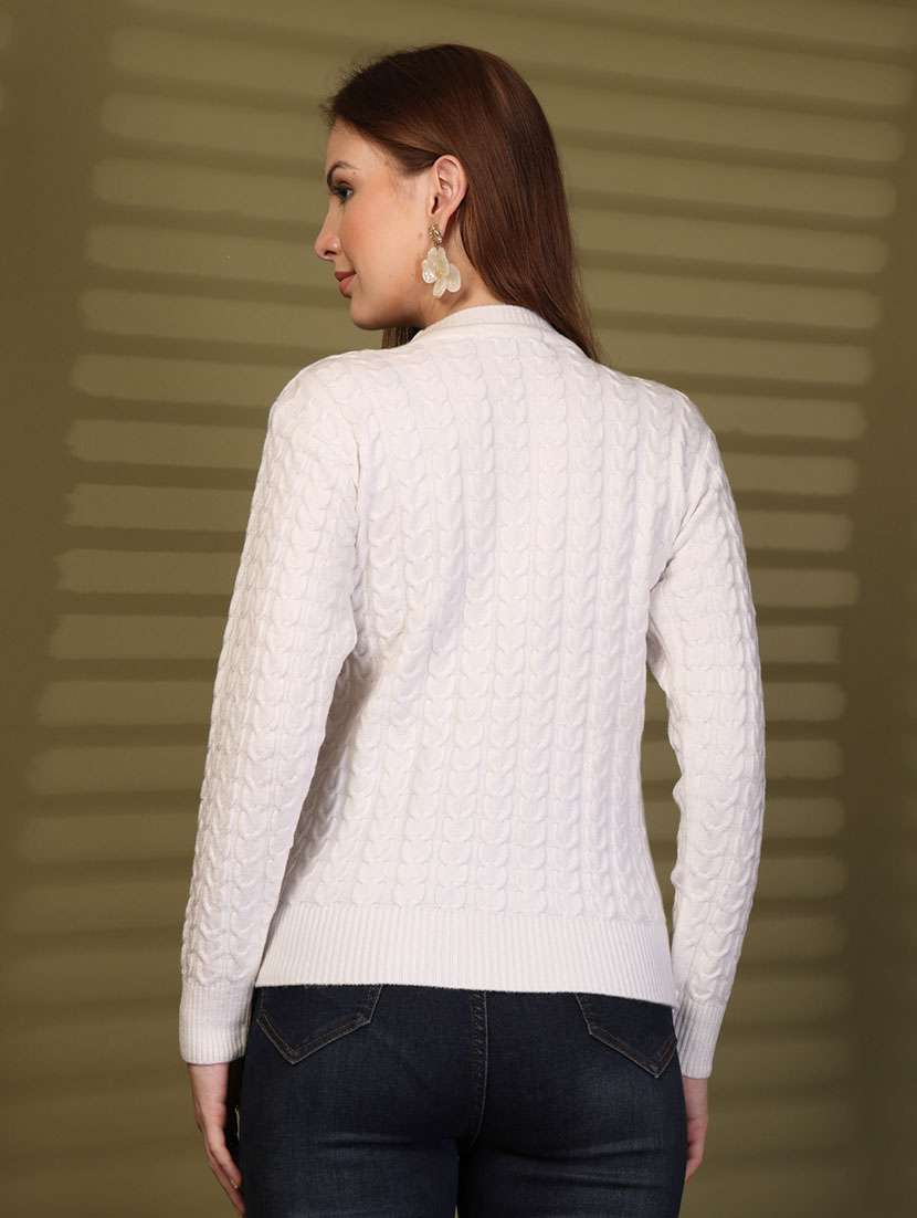 women self designed long sleeve pullover - 22088600 - Standard Image - 3