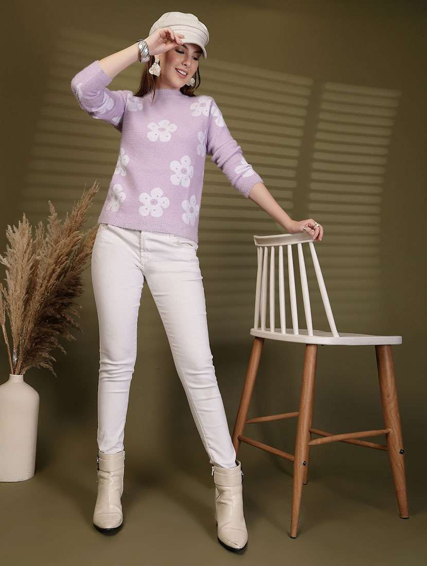 women self designed long sleeve pullover - 22088601 -  Standard Image - 5