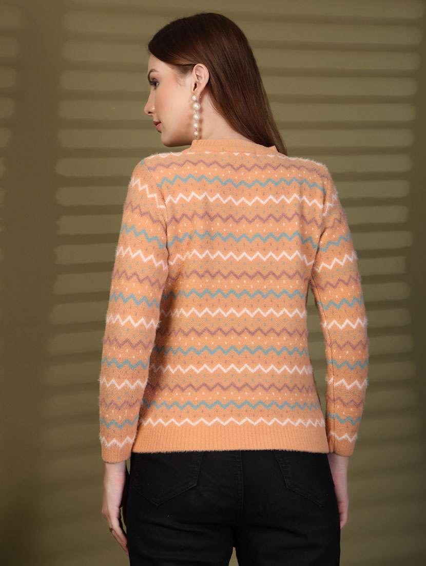 women self designed long sleeve pullover - 22088608 -  Standard Image - 3