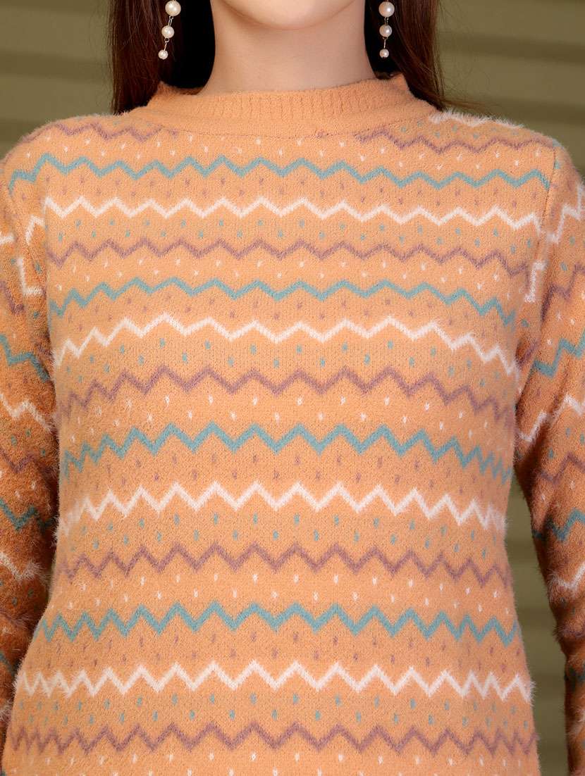 women self designed long sleeve pullover - 22088608 -  Standard Image - 5