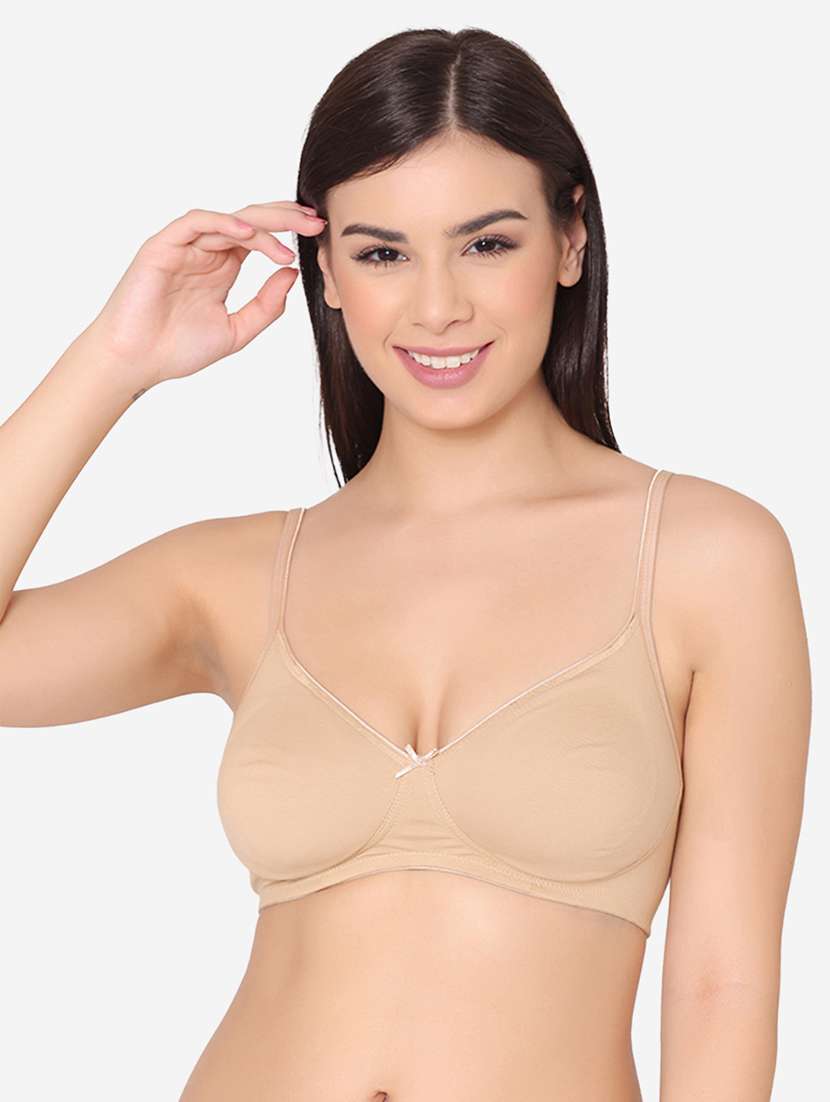 women solid lightly padded t-shirt bra