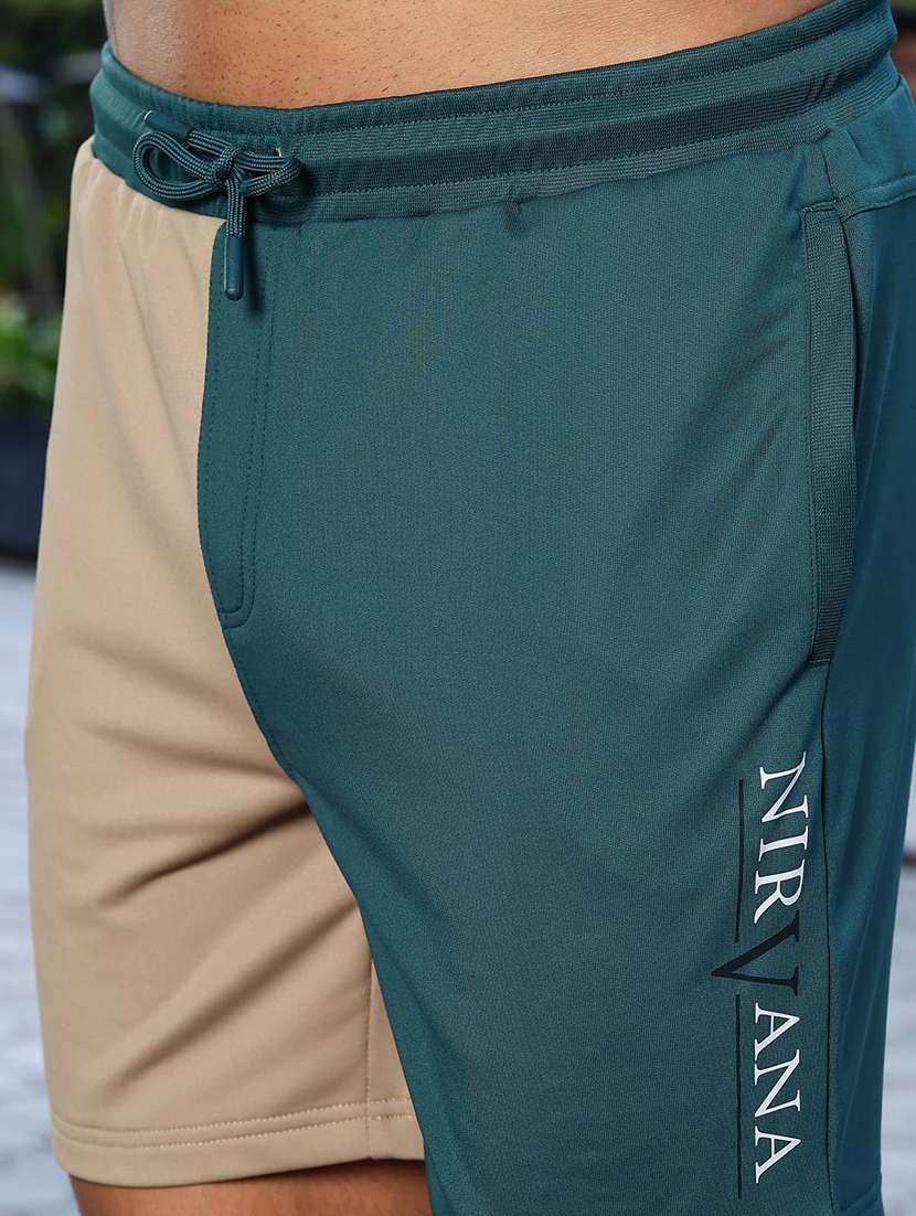 men color block mid rise sports shorts - 22088756 -  Standard Image - 5