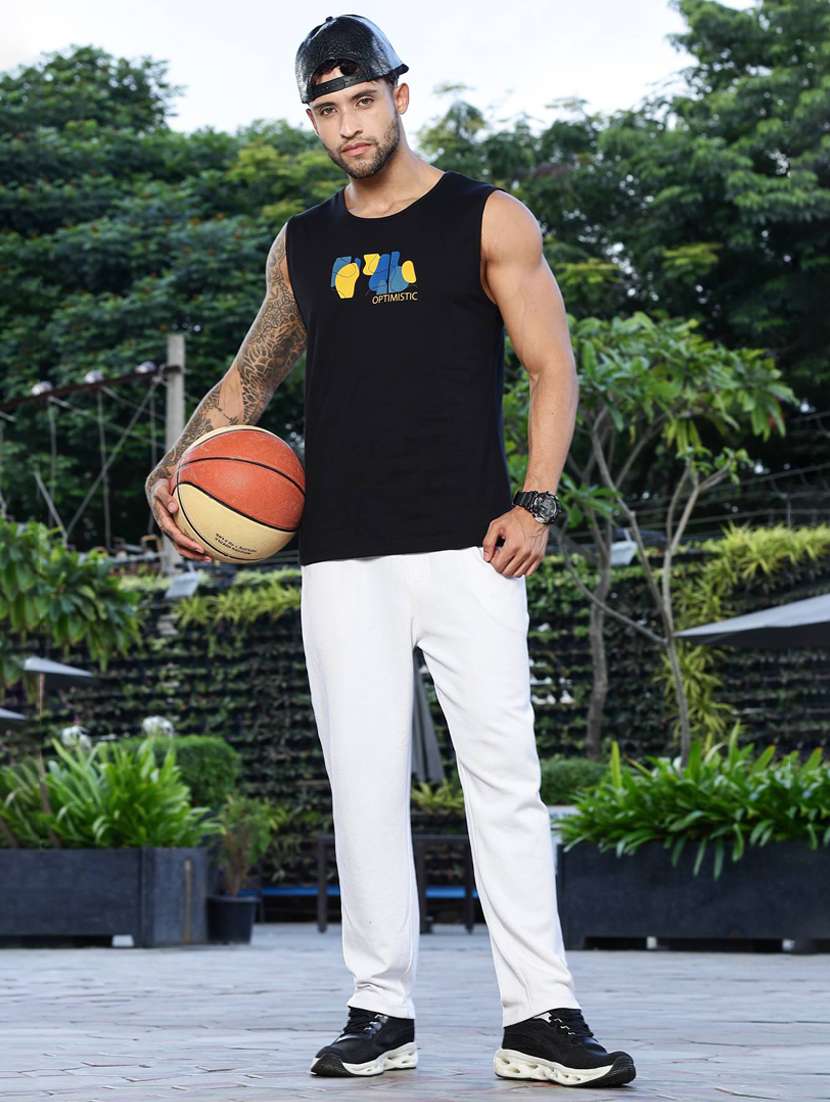 men front & back print sleveless vest - 22088761 -  Standard Image - 5