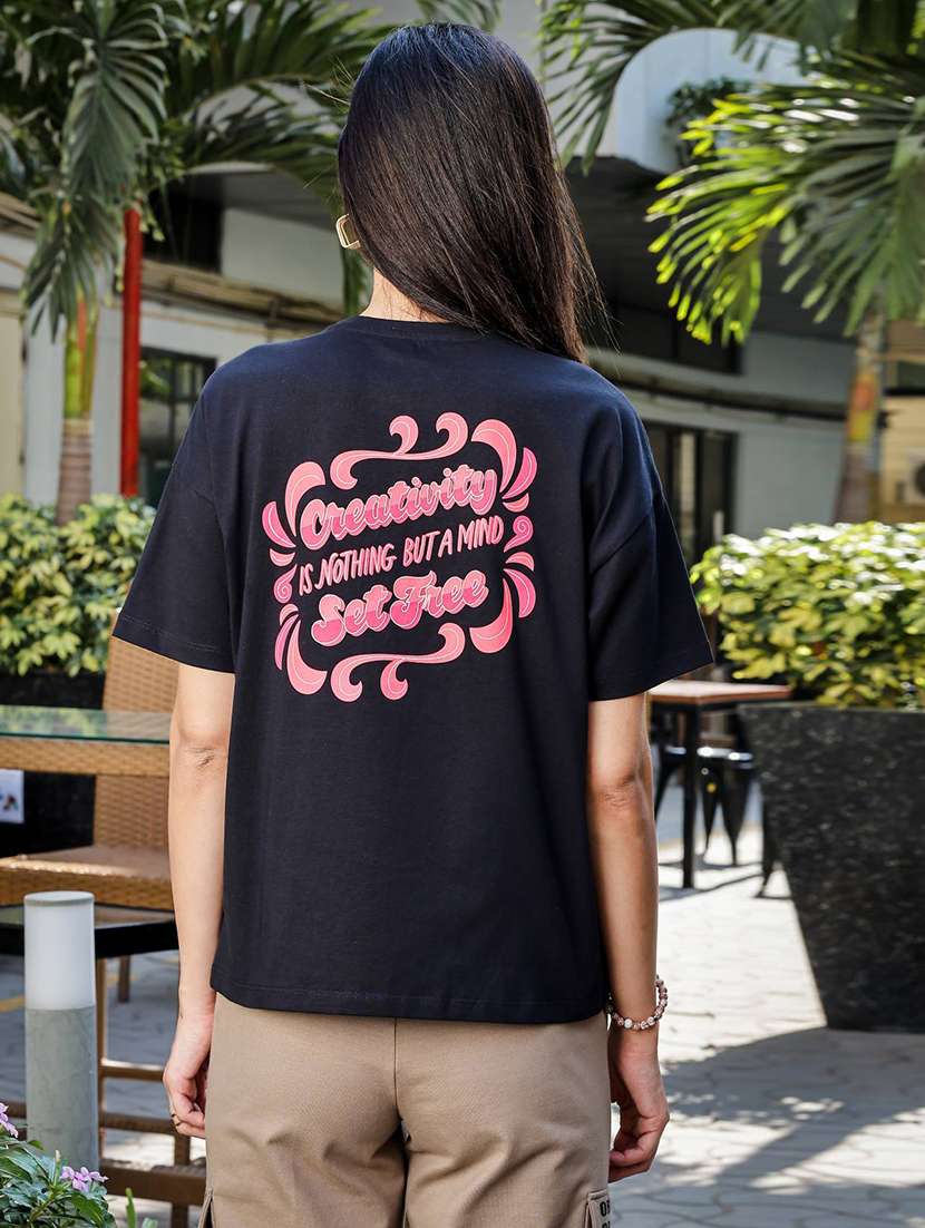 women solid short sleeve regular fit t-shirt - 22088773 - Standard Image - 3