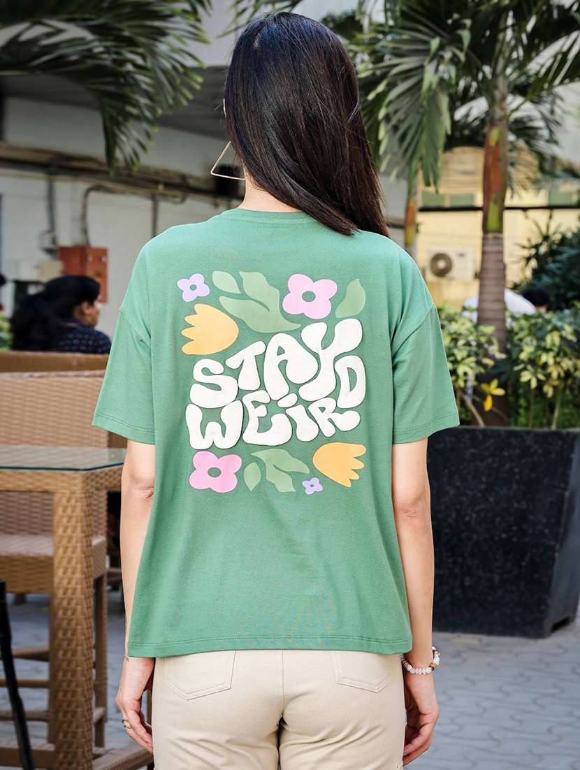 women printed short sleeve regular fit t-shirt - 22088774 -  Standard Image - 3