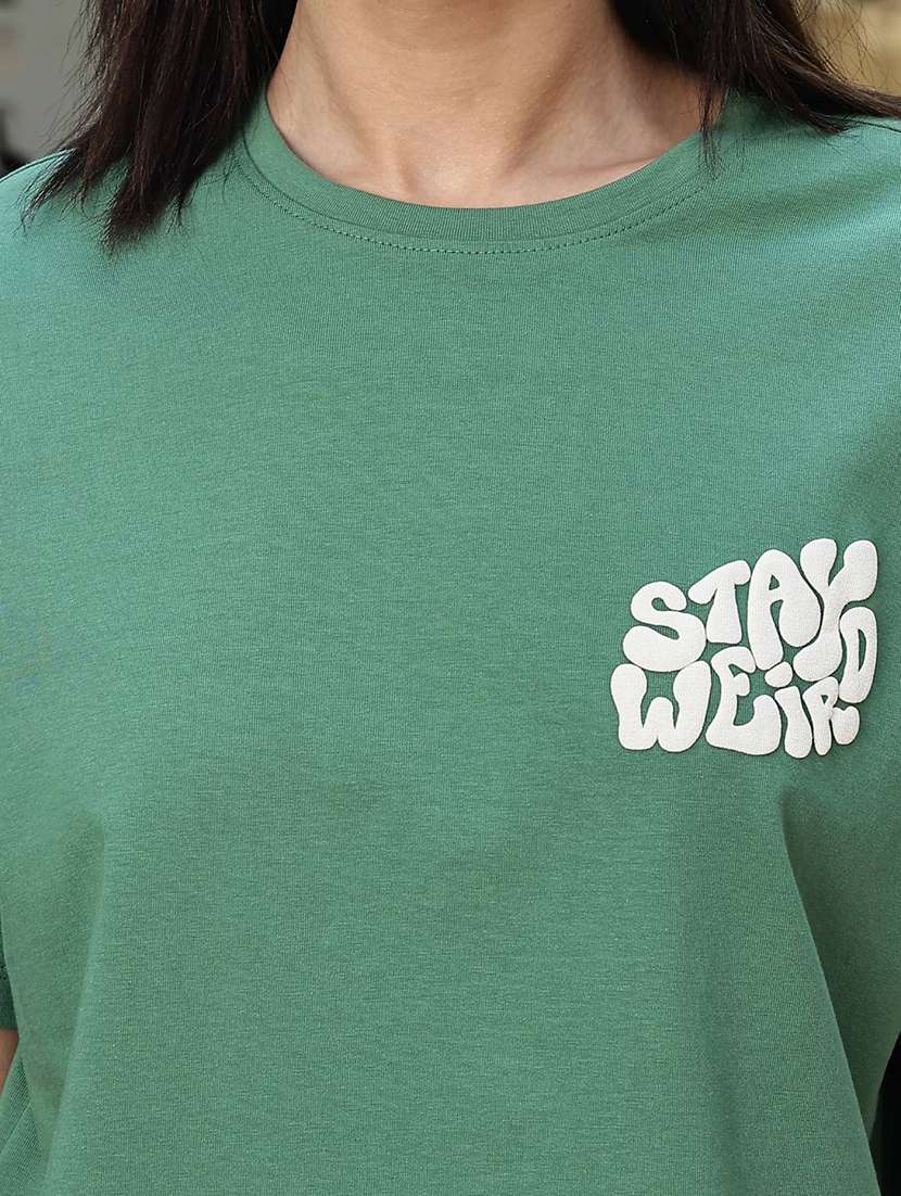 women printed short sleeve regular fit t-shirt - 22088774 -  Standard Image - 5