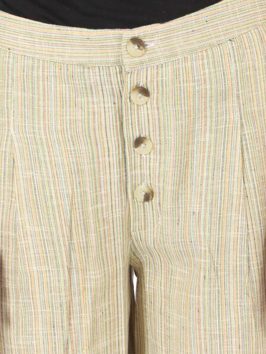 women solid mid rise straight trouser - 22088970 - Standard Image - 5