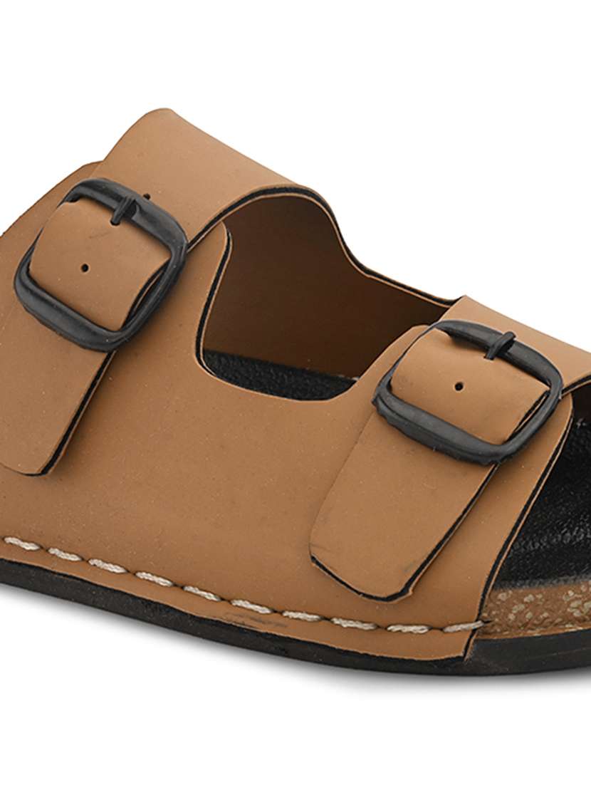 women tan slip on sandal - 22088982 -  Standard Image - 5