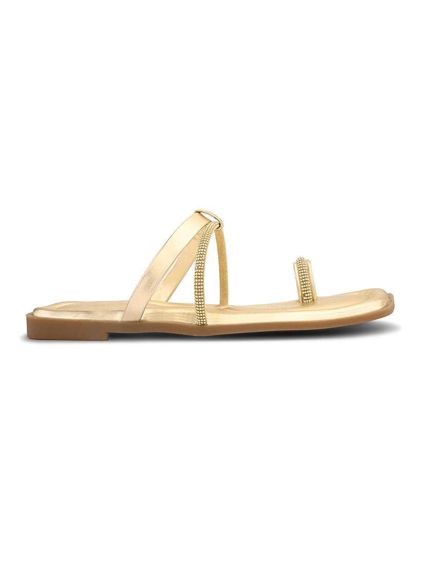 women embellished one toe flat sandal - 22088984 - Standard Image - 3