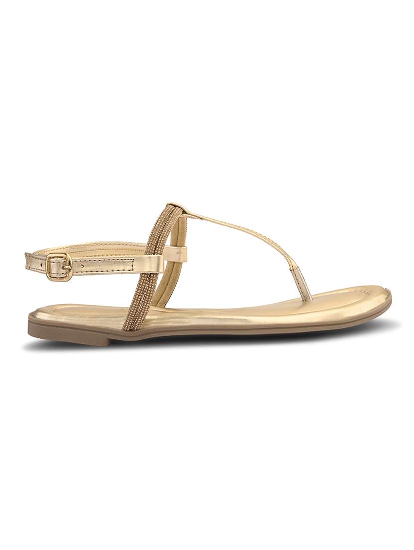 women embellished t-strap flat sandal - 22088986 - Standard Image - 3