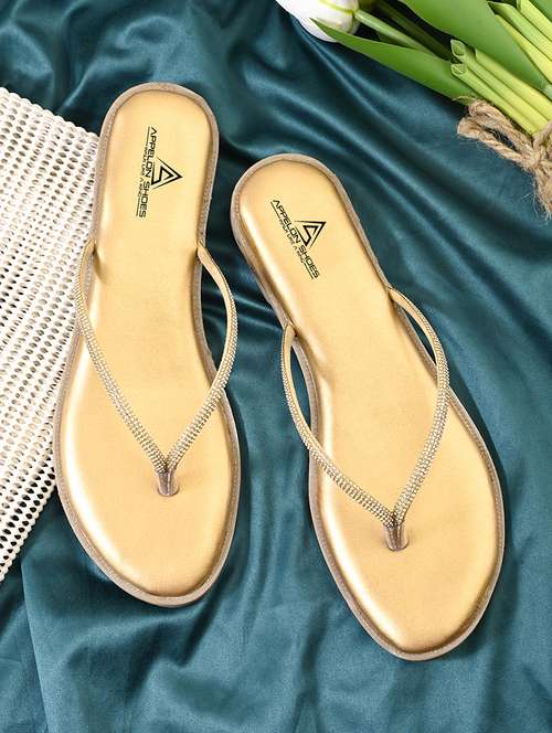 women embellished toe separator flat sandal - 22088987 -  Standard Image - 0