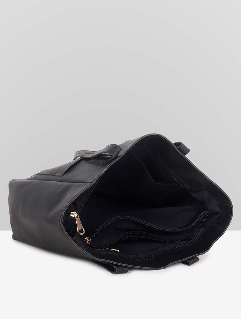 women embroidered leatherette tote bag with 2 pouch - 22089019 -  Standard Image - 3