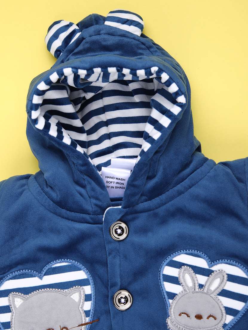 kids striped long sleeve winterwear full length set - 22089065 -  Standard Image - 5