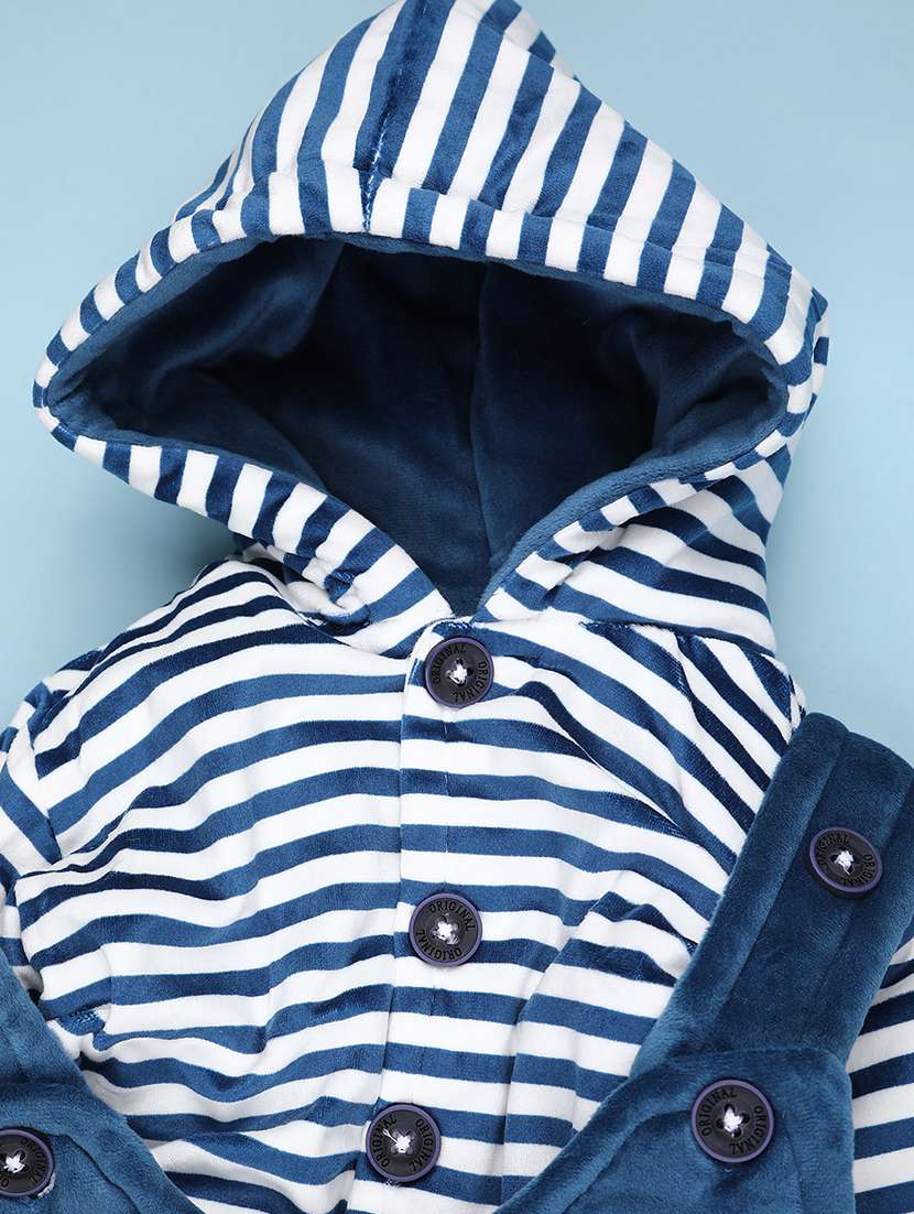 kids striped long sleeve winterwear dungaree - 22089078 -  Standard Image - 3