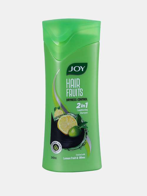 joy-hair fruit dryness control fortifying green shampoo-340 ml - 22091973 -  Standard Image - 0