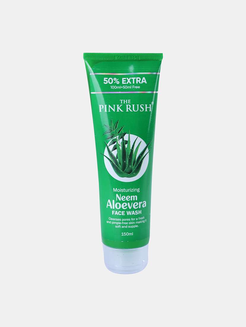 the pink rush-neem & aloe vera face wash-100 ml