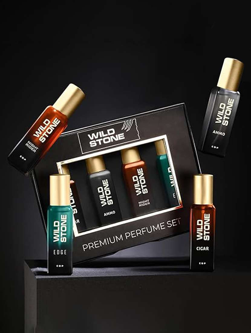 wild stone perfume - cigar+ammo+night rider+edge- 20ml*4