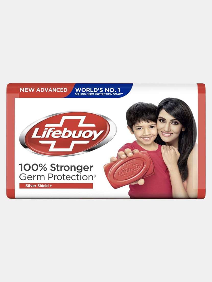 lifebuoy-100% stronger germ protection silver shield body soap-125 gm*3 + 125 gm