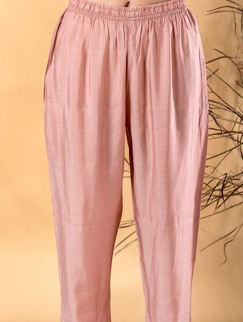 women embroidered three quarter sleeve kurta pant with dupatta set - 22092074 -  Standard Image - 5