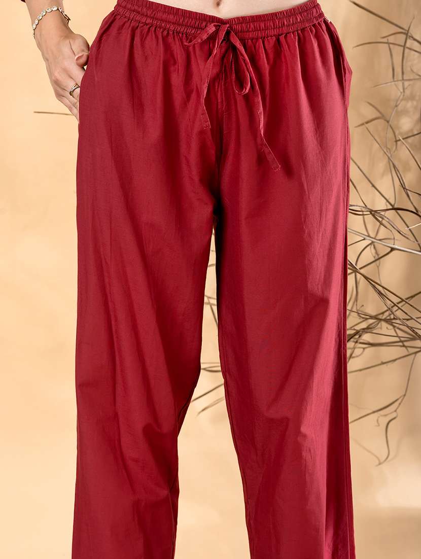 women embroidered three quarter sleeve kurta pant with dupatta set - 22092075 -  Standard Image - 5