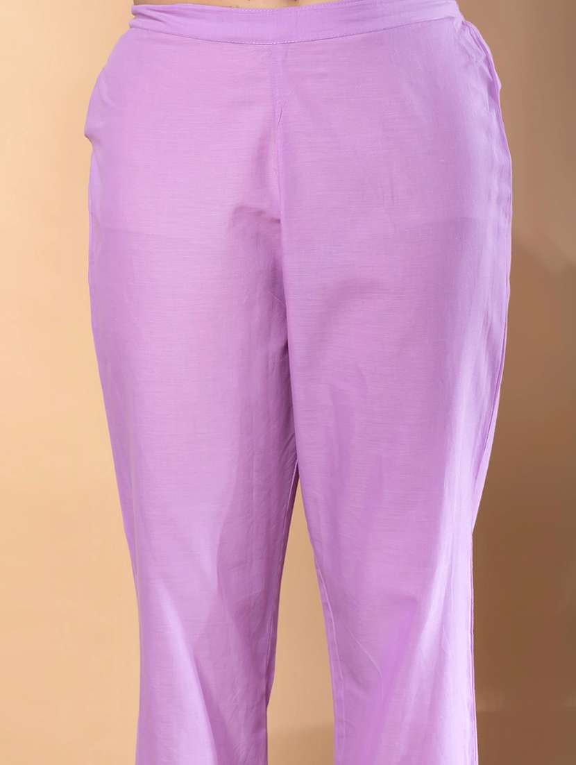 women embroidered three quarter sleeve kurta pant with dupatta set - 22092076 -  Standard Image - 5