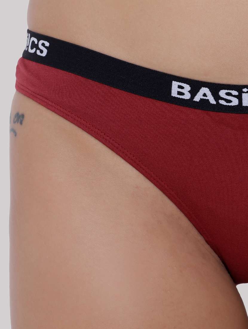 women pack of 3 solid low rise bikini panty - 22092139 -  Standard Image - 3
