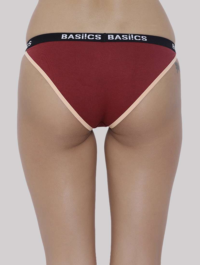 women pack of 6 solid low rise bikini panty - 22092149 - Standard Image - 3
